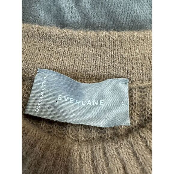 Everlane The Alpaca Crew Beige Pullover Sweater Small - Picture 9 of 11